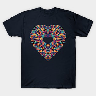 Colorful Blossoming Heart T-Shirt